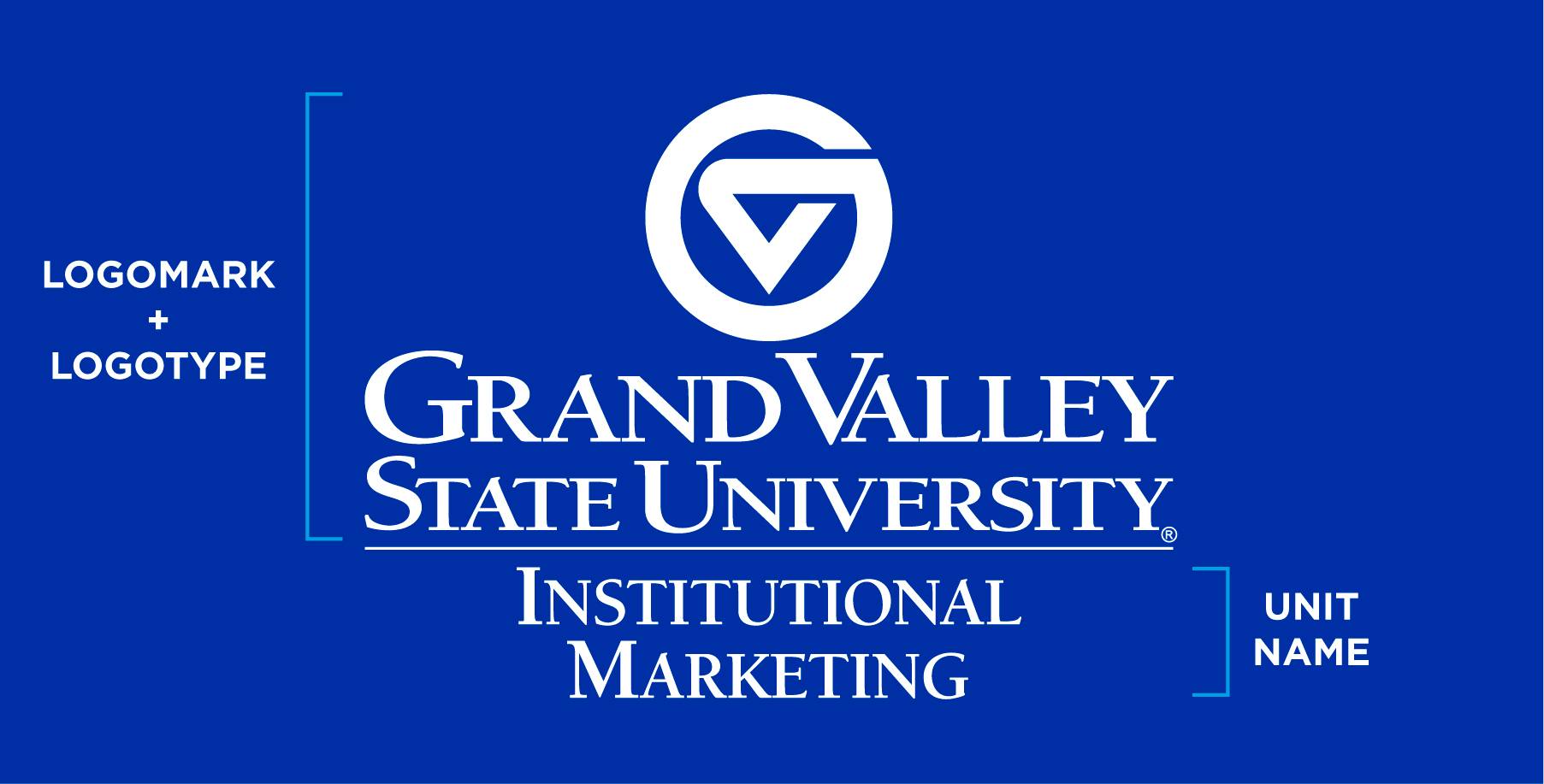 Institutional Marketing combination logo